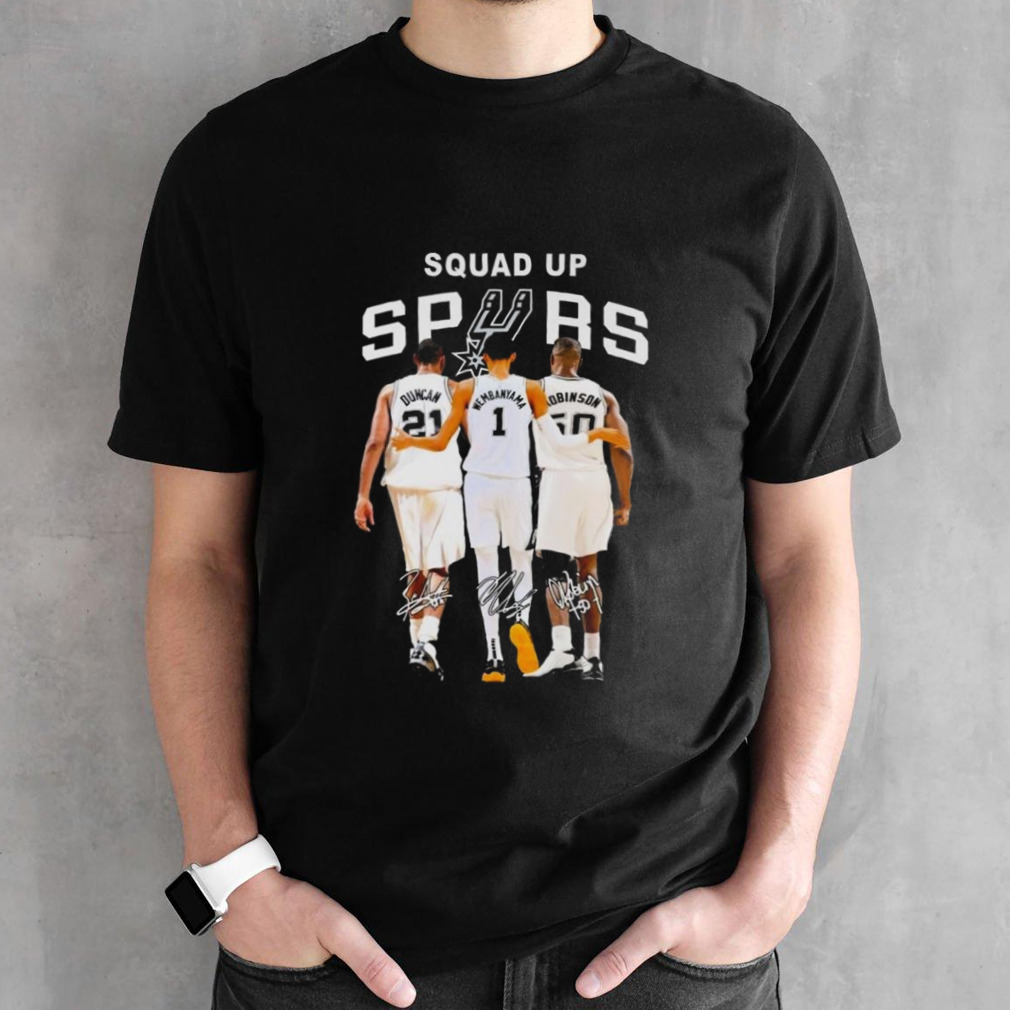 San Antonio Spurs Basketball Team Squad Up Spurs Signatures 2024 T-shirt