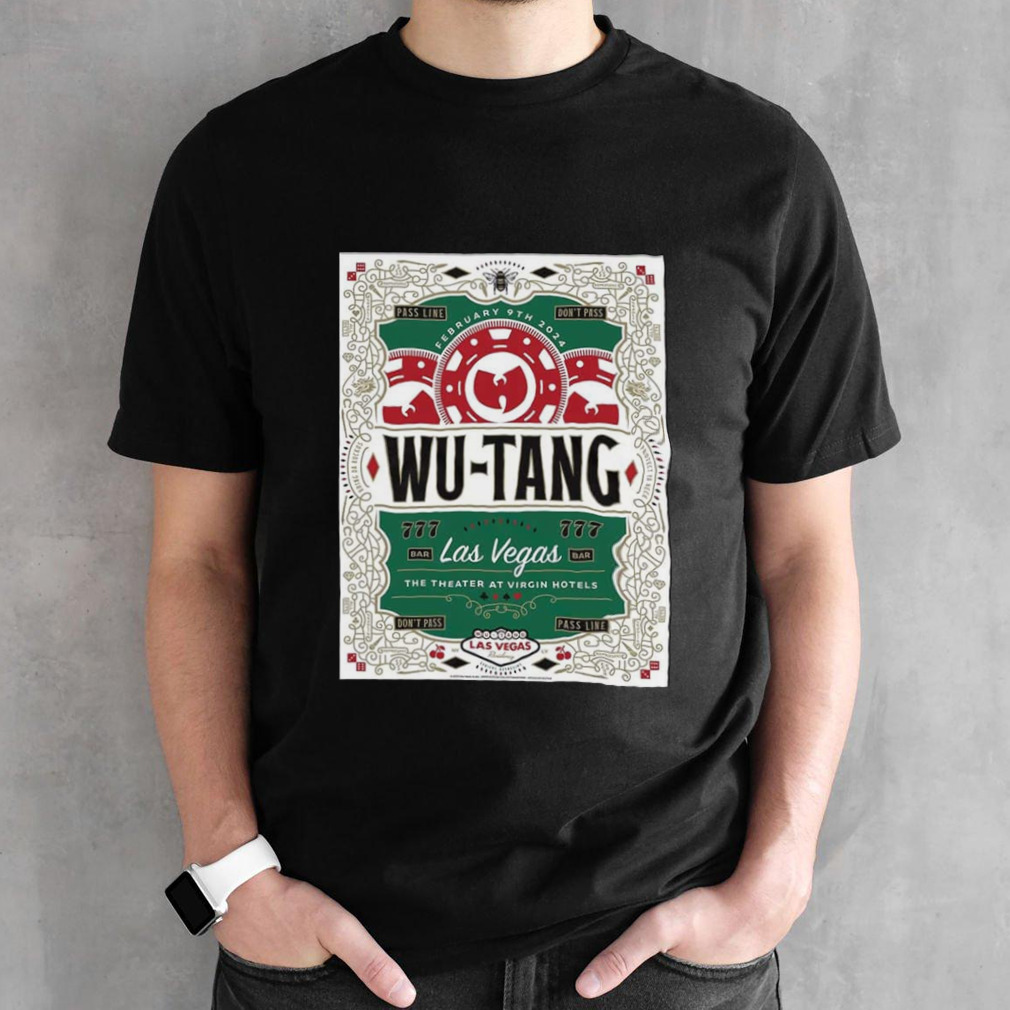 Wu-Tang Clan Las Vegas February 9 2024 Pass Line Don’t Pass The Theater At Virgin Hotels T-Shirt