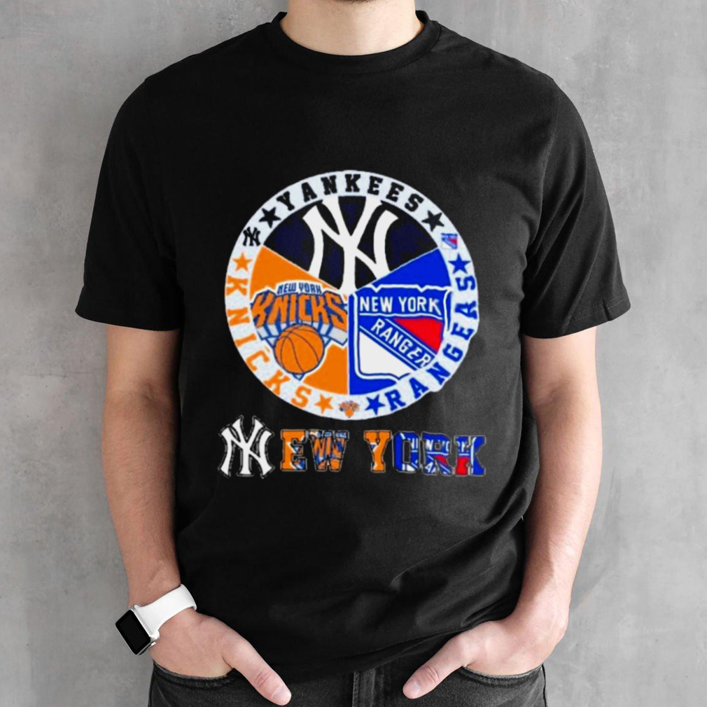 Yankees, Rangers And Knicks New York Sports Teams Logo Shirt