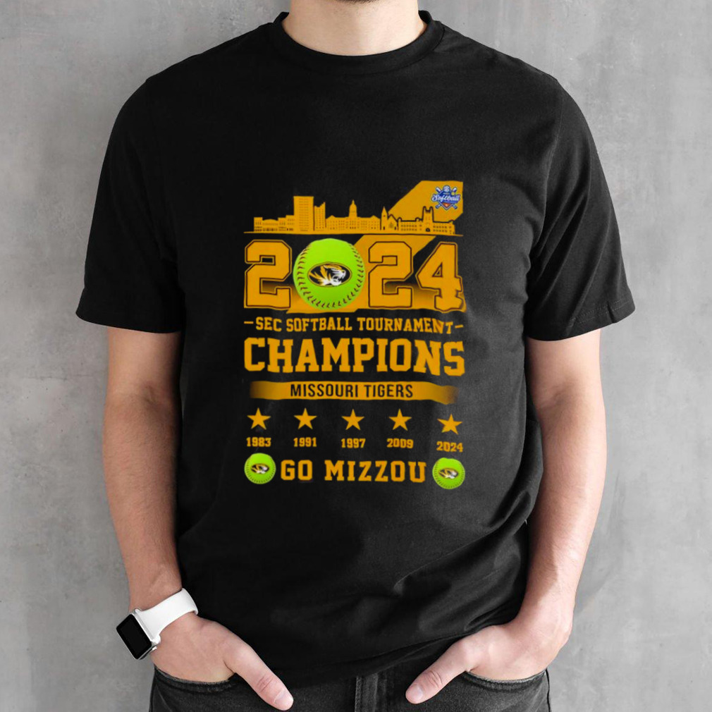 2024 SEC Softball Tournament Missouri Tigers Go Tigers CHampions Go Mizzou shirt