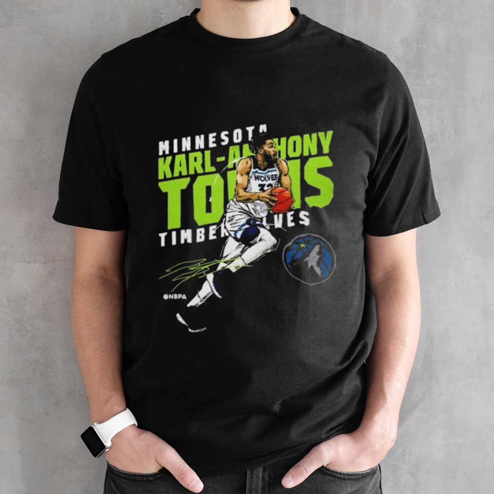 Karl-Anthony Towns Minnesota Timberwolves Slant Shirt