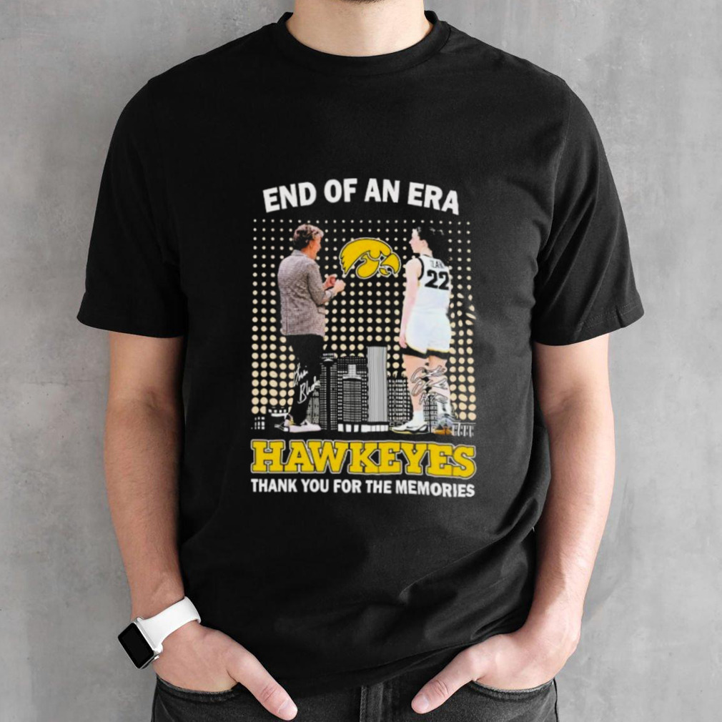 Lisa Bluder And Caitlin End Of An Era Clark Iowa Hawkeyes Signatures Shirt