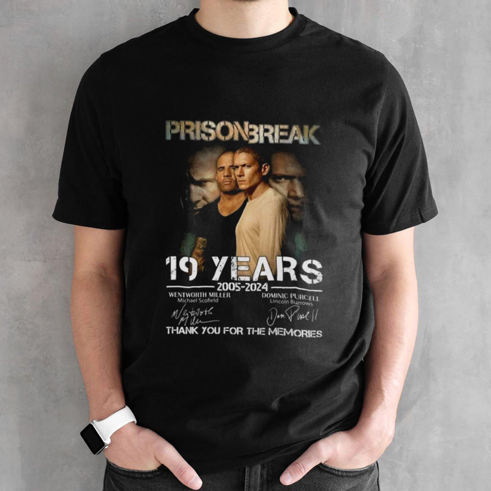 Prison Break 19 Years Of The Memories 2005-2024 Signatures Shirt