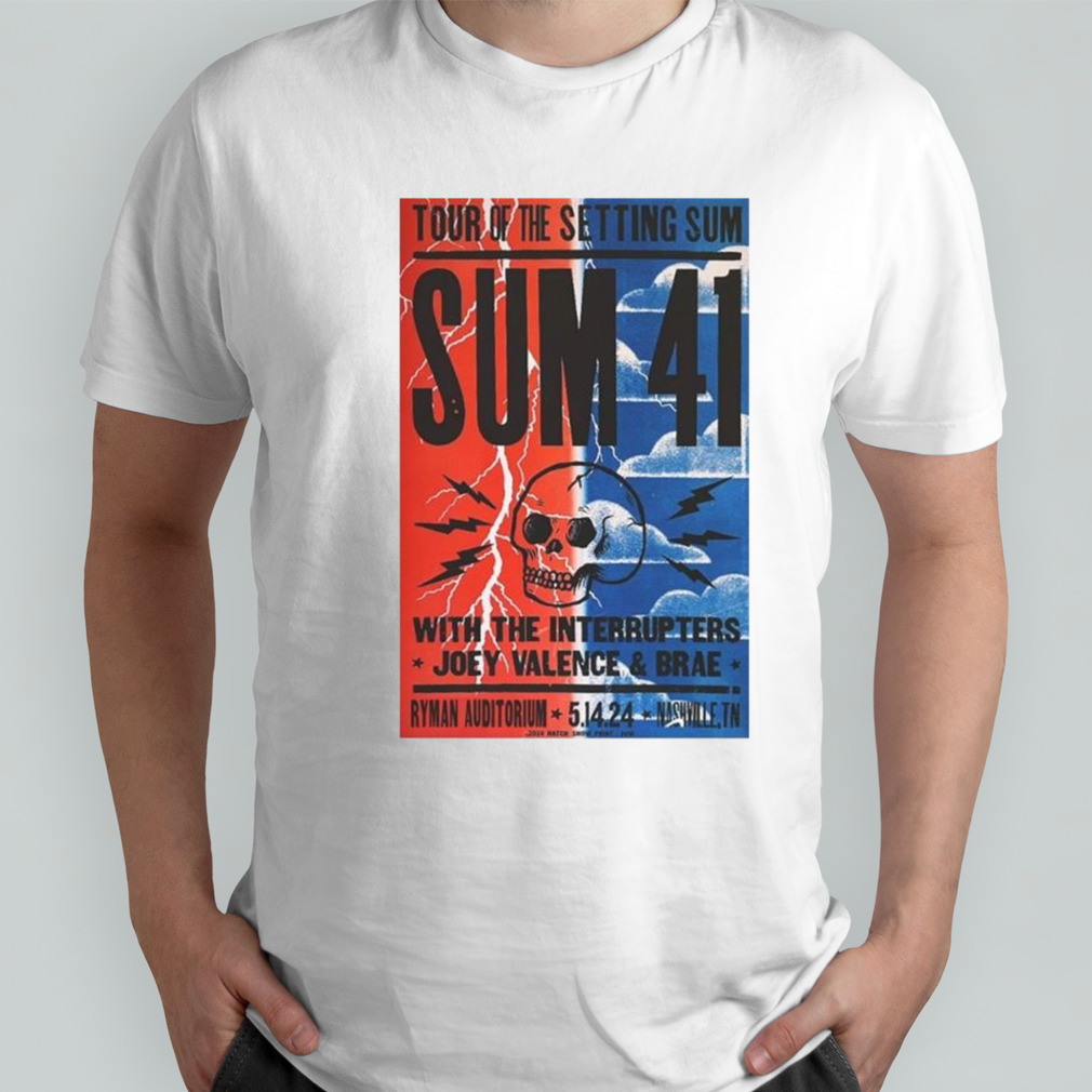 Sum 41 Nashville, Tn 2024 T-shirt