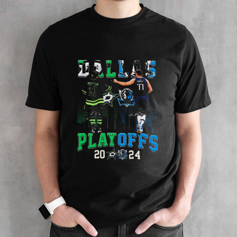 Jason Robertson And Luka Doncic Dallas Sports Teams 2024 Playoffs shirt