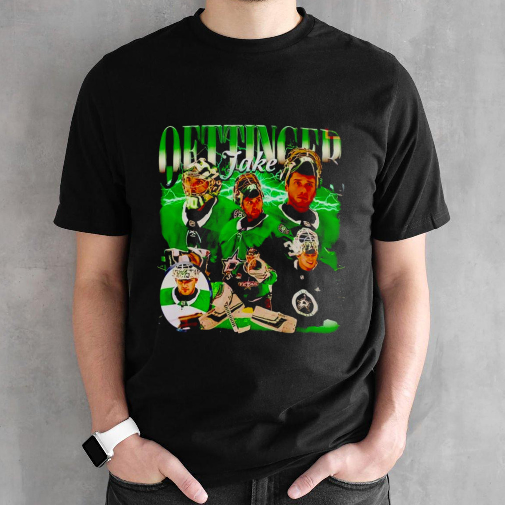 Dallas Stars Jake Oettinger hockey NHL shirt