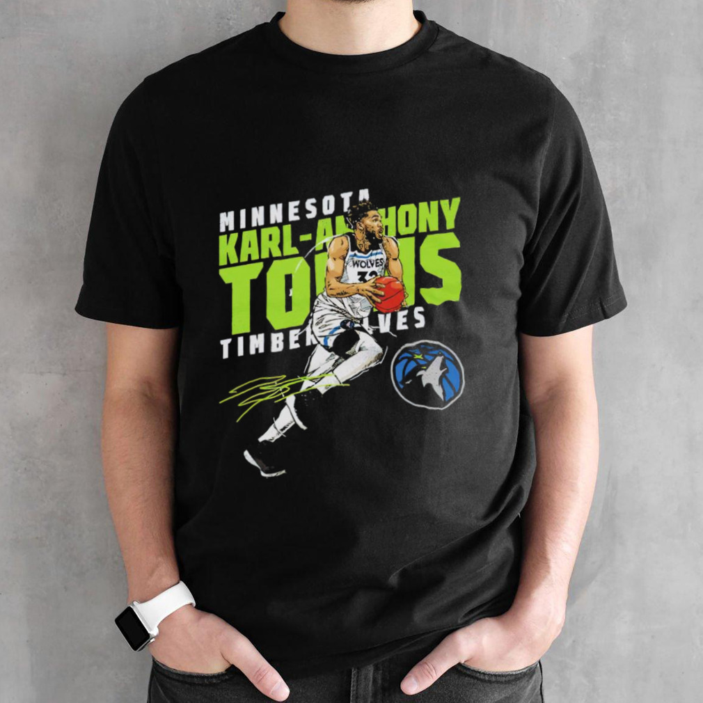 Karl-Anthony Towns Minnesota Timberwolves Slant shirt