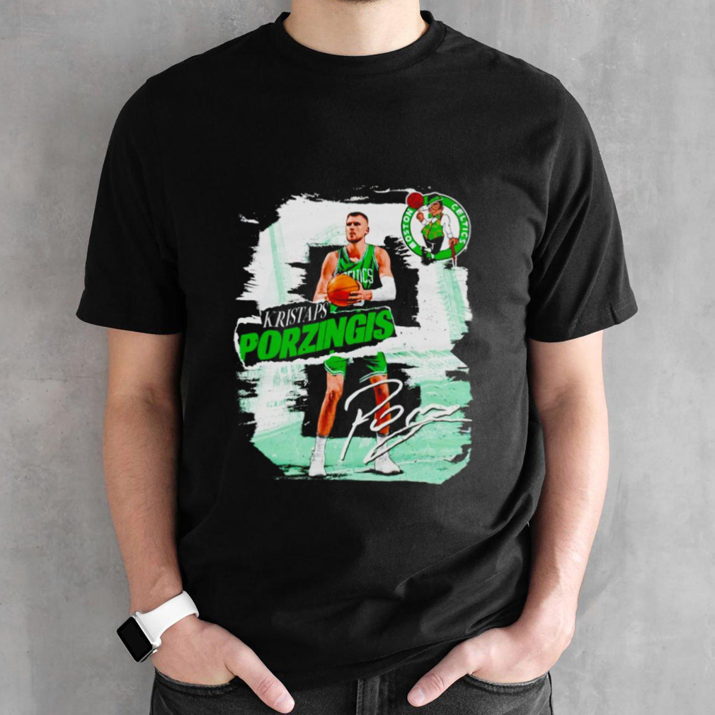 Kristaps Porzingis Boston Celtics rough shirt