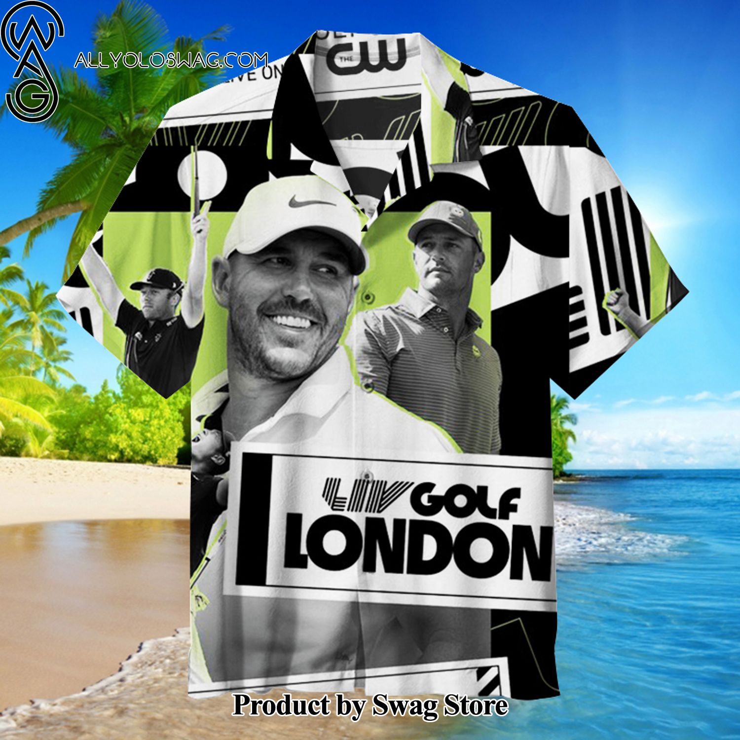 LIV Golf London Eco-Conscious Hawaiian Shirt