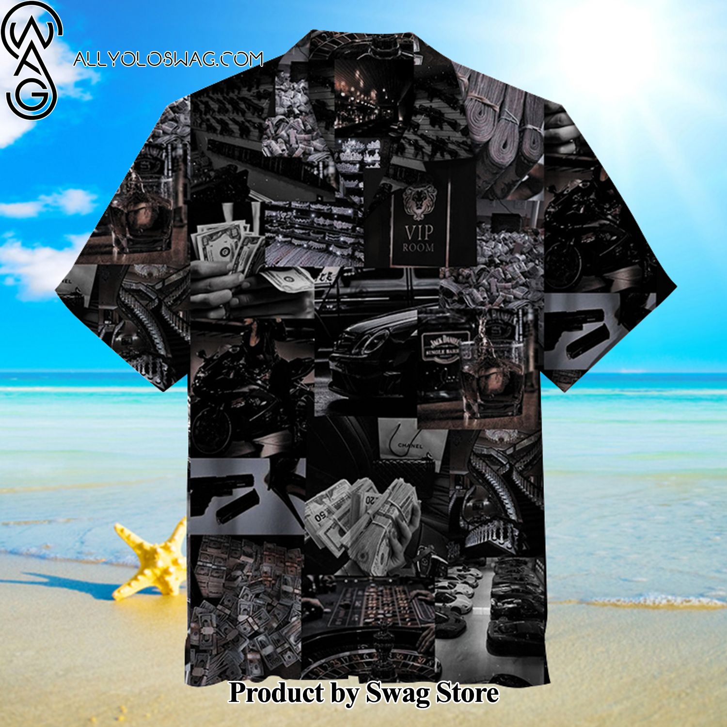 Lively and luxurious Short Sleeve Hawaiian Shirt