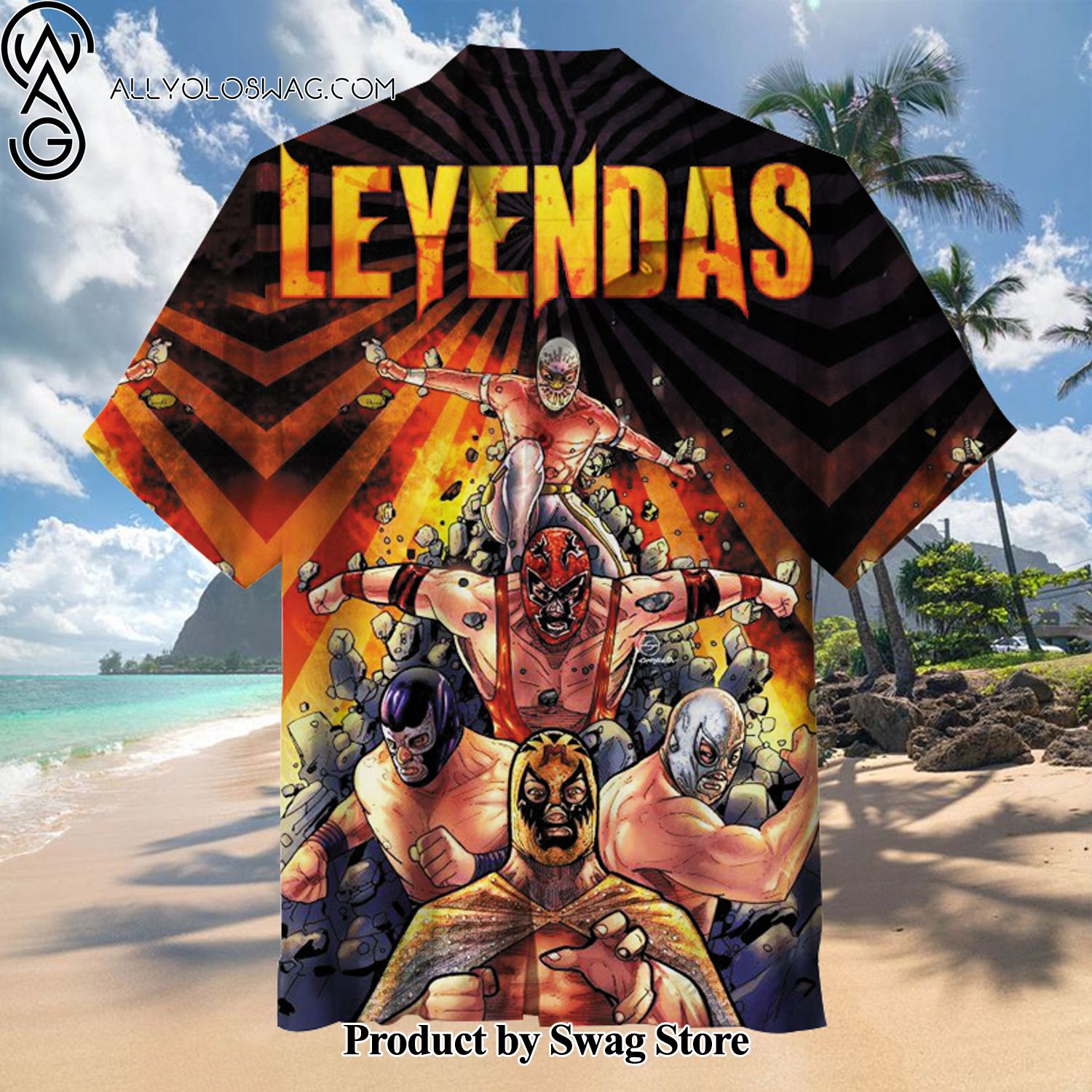 Lucha libre Retro Hawaiian Shirt