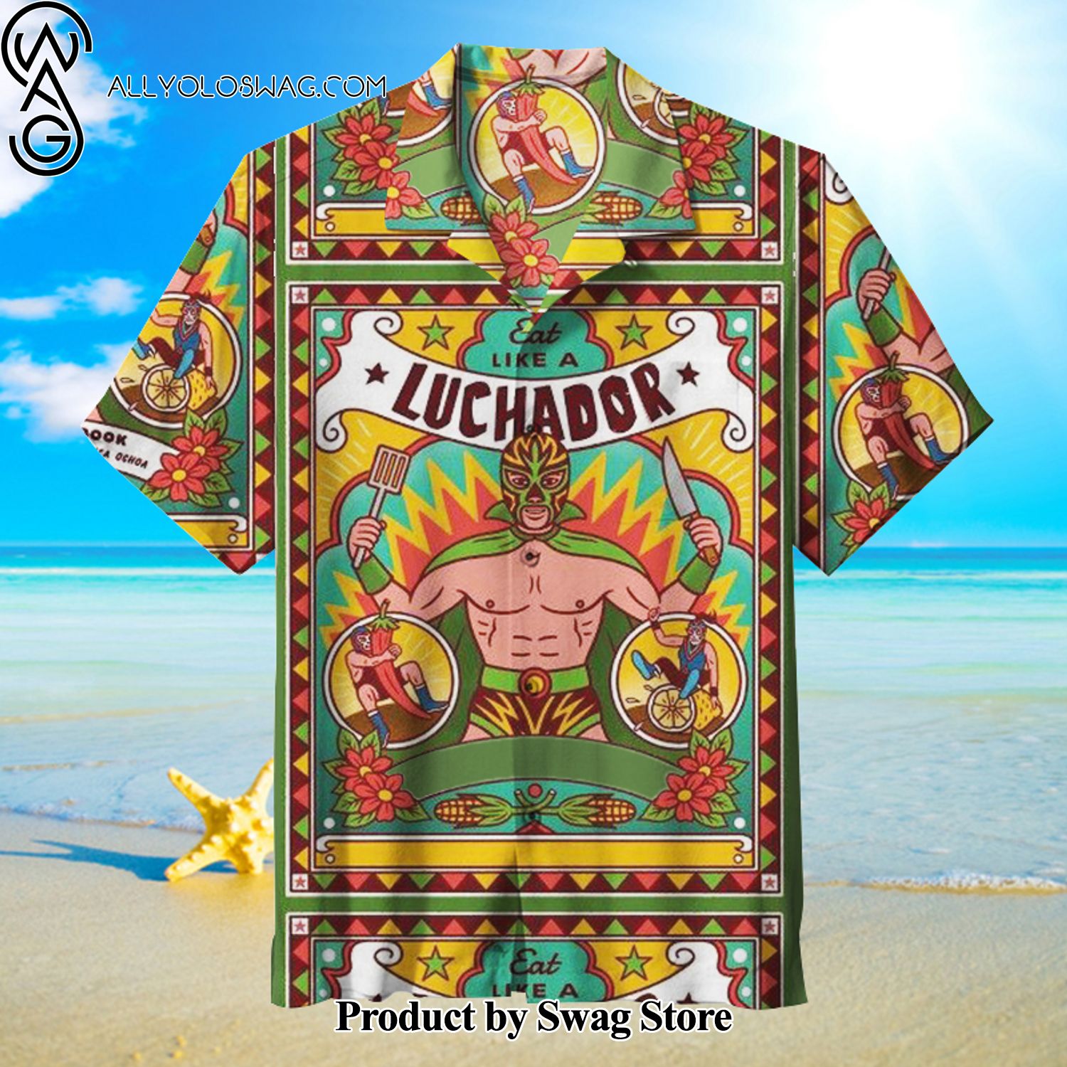 Lucha libre Vintage Hawaiian Shirt