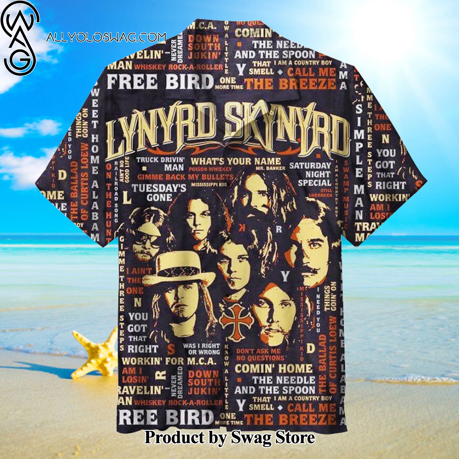 Lynyrd Skynyrd Eco-Conscious Hawaiian Shirt