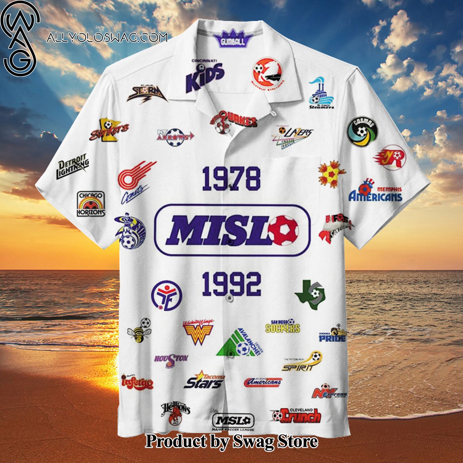 MISL Colorfast Hawaiian Shirt