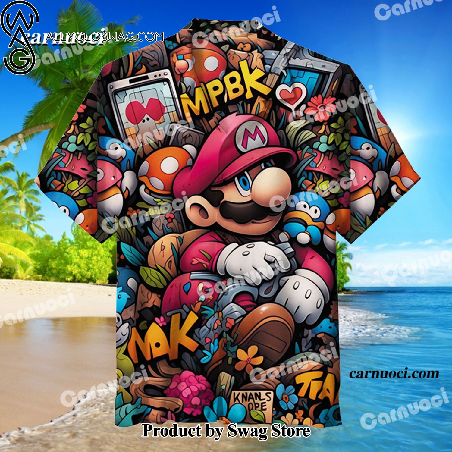 Mario Pastel Hawaiian Shirt