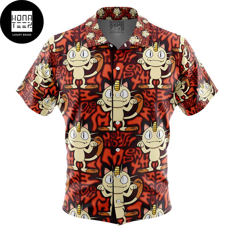 Meowth Pokemon 2024 Trending Hawaiian Shirt