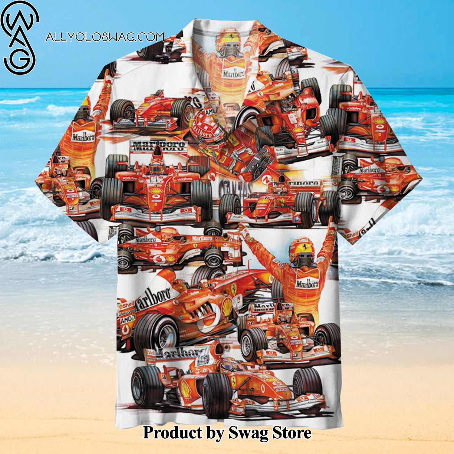 Michael Schumacher Conversation-Starter Hawaiian Shirt