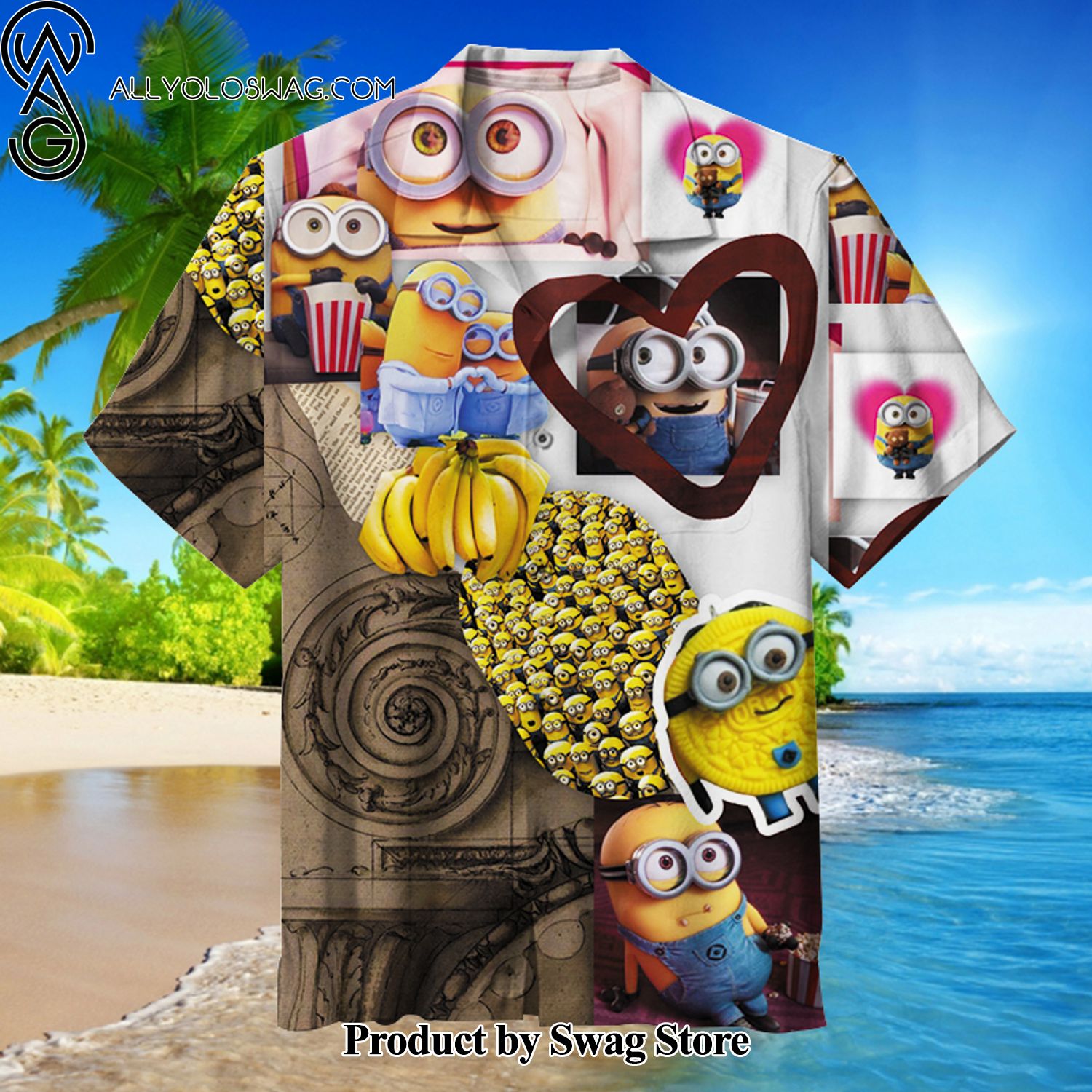 Minions Abstract Pattern Hawaiian Shirt