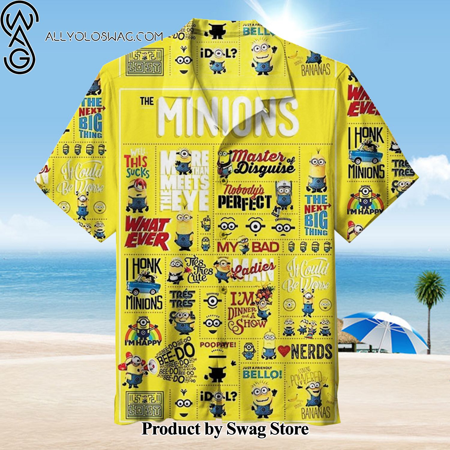 Minions Personalized Hawaiian Shirt