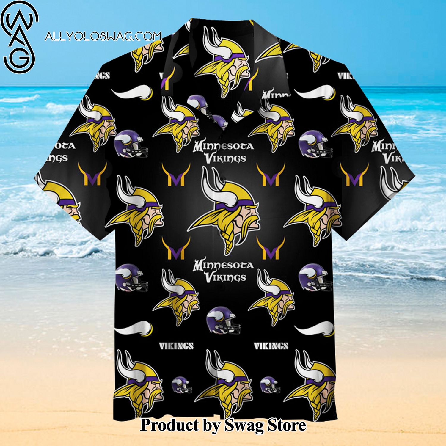 Minnesota Vikings Birthday Bash Hawaiian Shirt