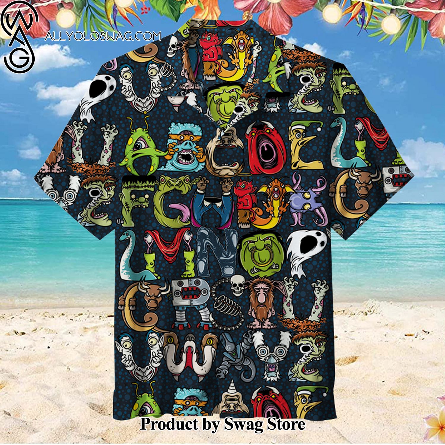 Monster Alphabet Luxury Hawaiian Shirt