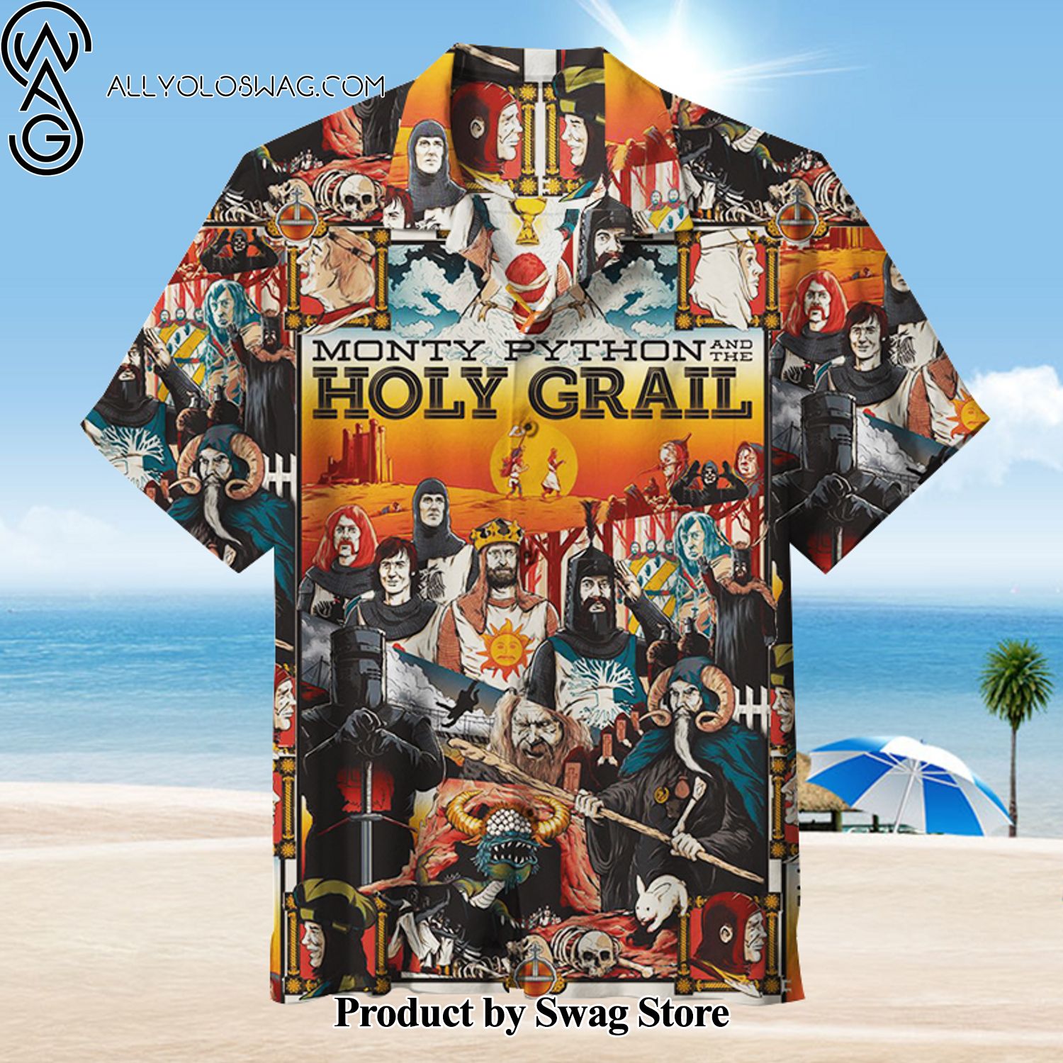 Monty Python and the Holy Grail Authentic Aloha Hawaiian Shirt