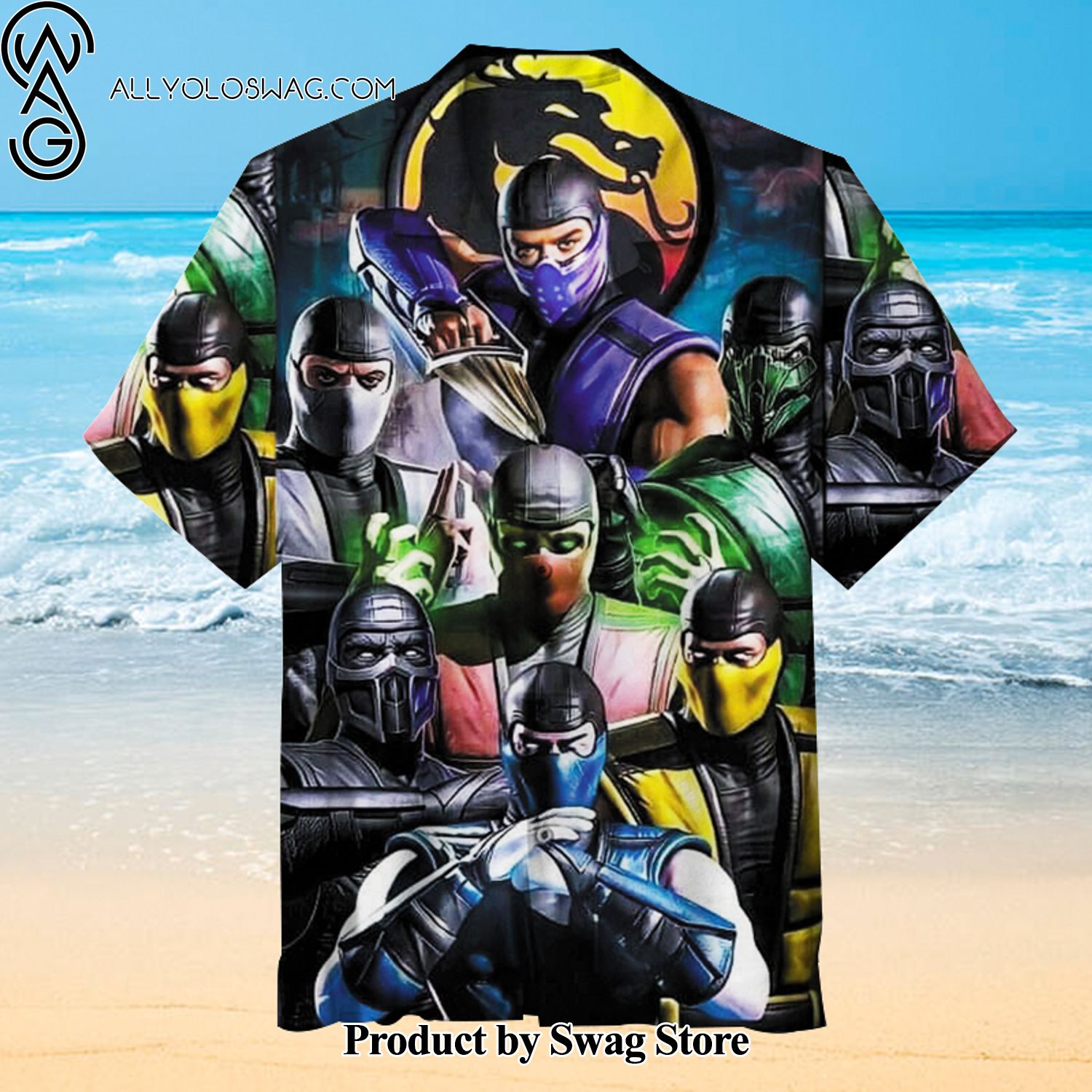 Mortal Kombat Layered Look Hawaiian Shirt