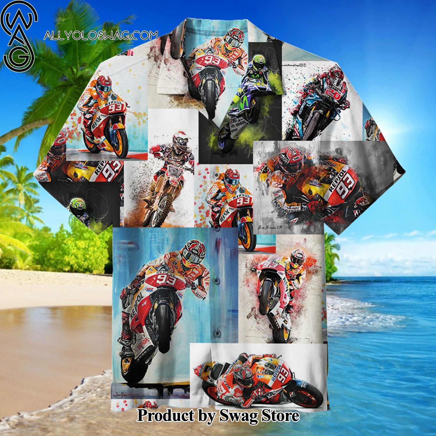 MotoGP Family Vacation Hawaiian Shirt