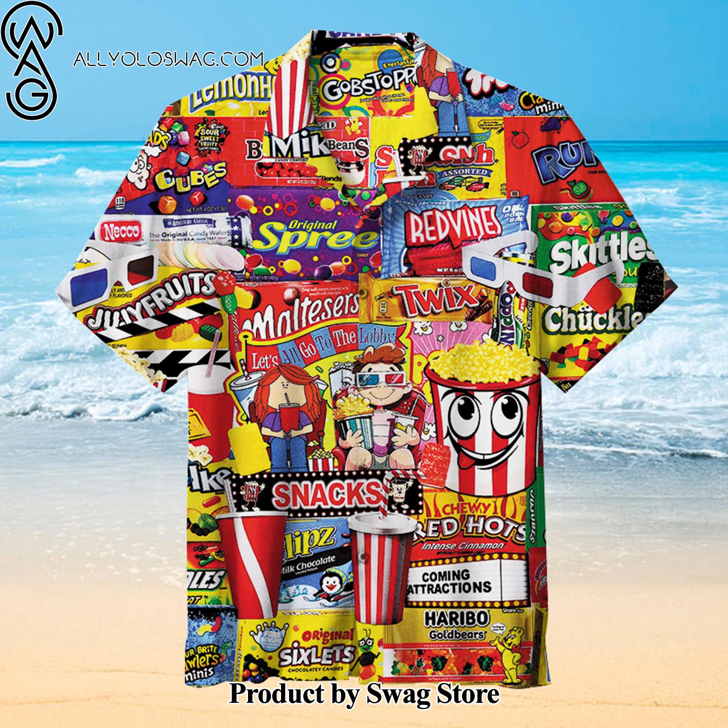 Movie Snacks Affordable Hawaiian Shirt