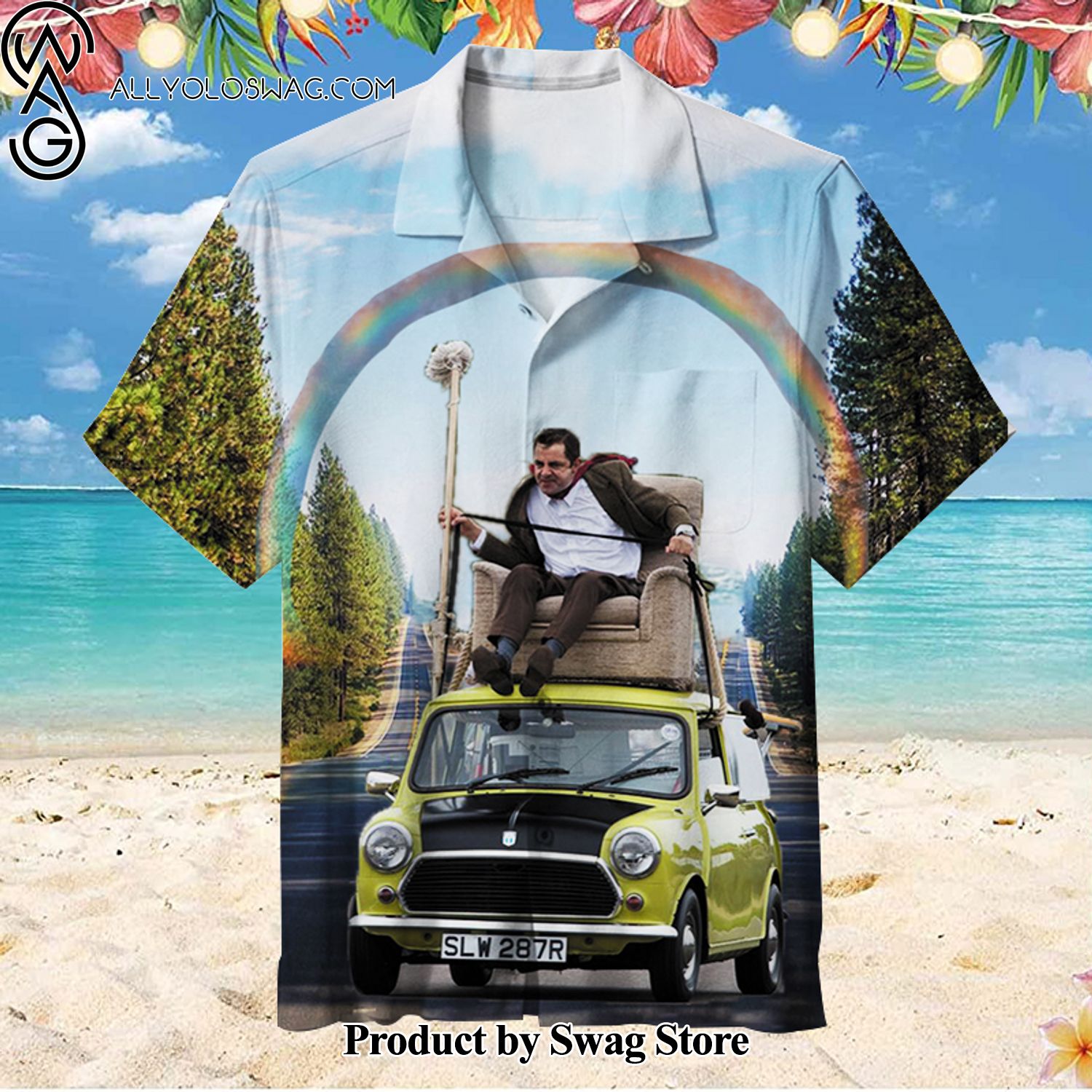 Mr.Bean Breathable Hawaiian Shirt