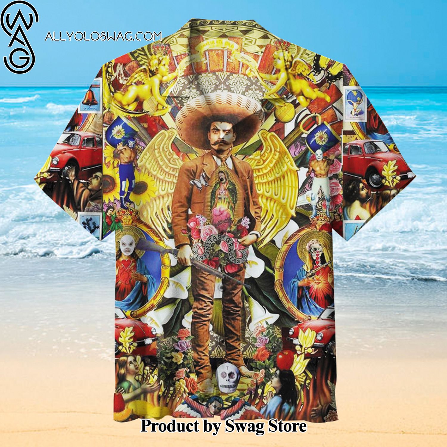 My Zapata Art Print Pastel Hawaiian Shirt