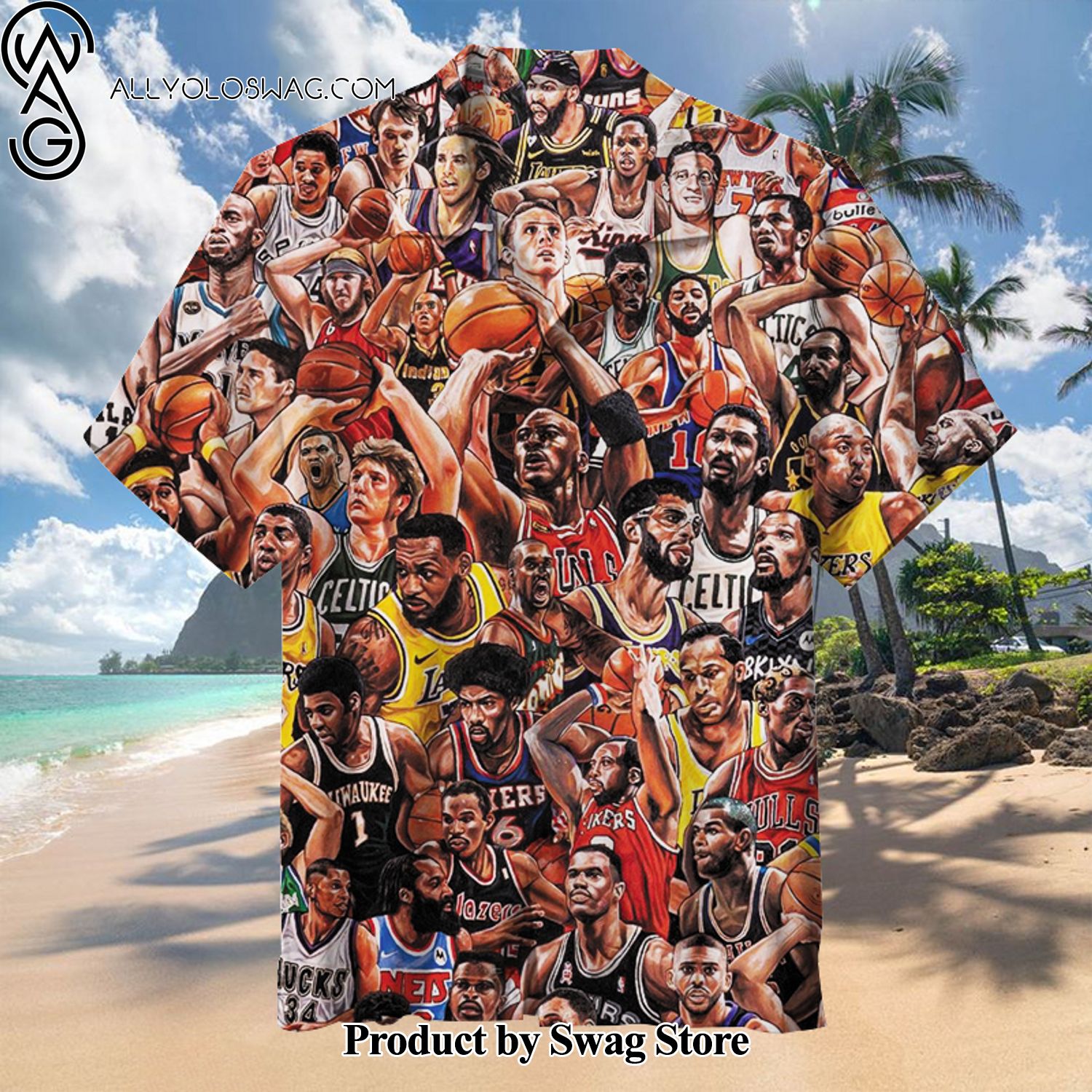 NBA History Beach Holiday Hawaiian Shirt