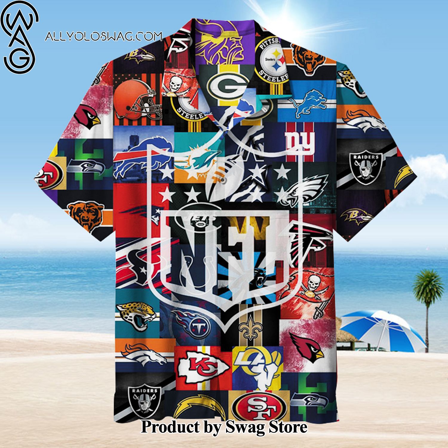 NFL Backyard BBQ Hawaiian Shirt