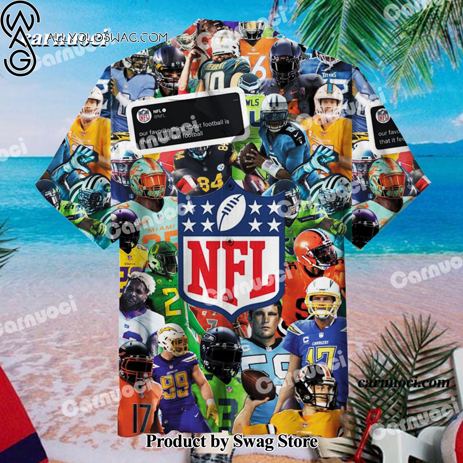 NFL Streetwear Hawaiian Shirt