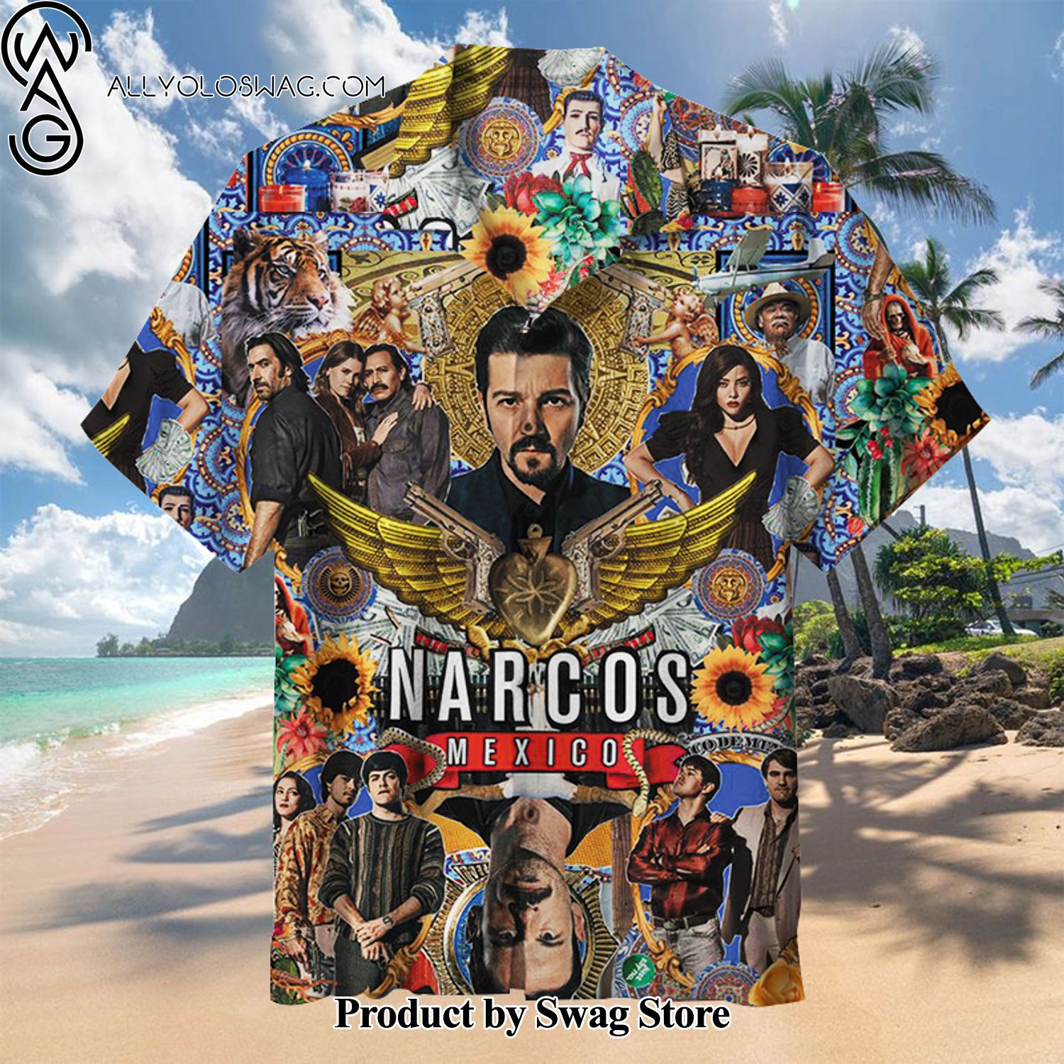 Narcos Mexico Hand-Painted Hawaiian Shirt