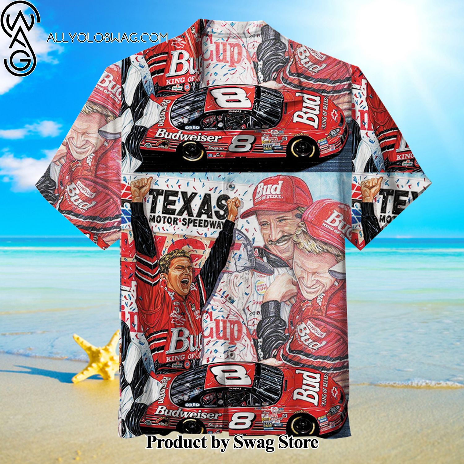 Nascar Custom Design Hawaiian Shirt