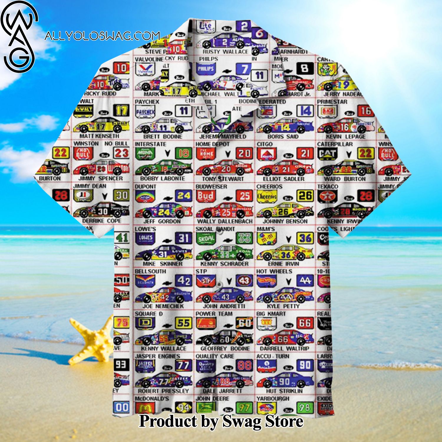 Nascar Family Vacation Hawaiian Shirt