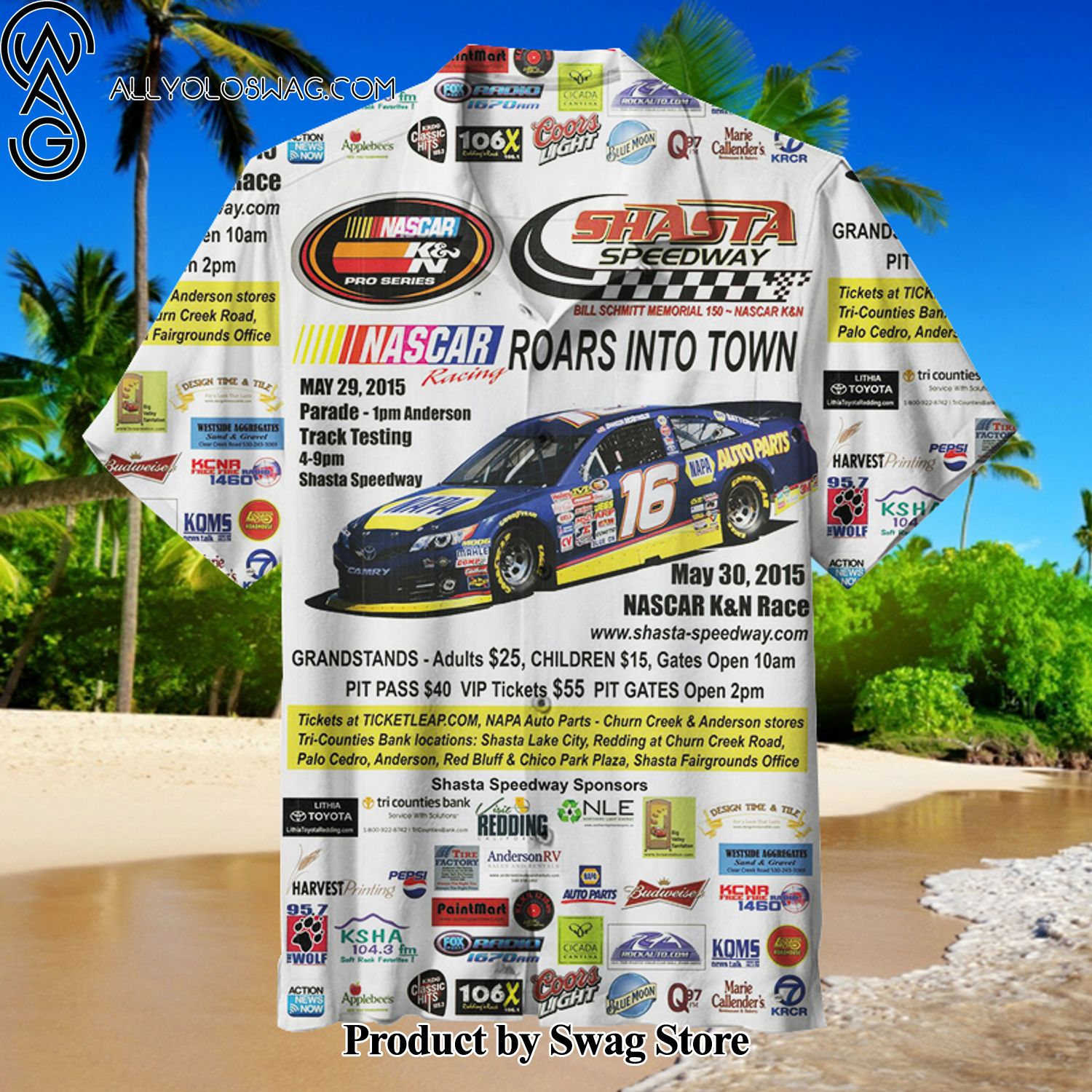 Nascar KN Family Vacation Hawaiian Shirt