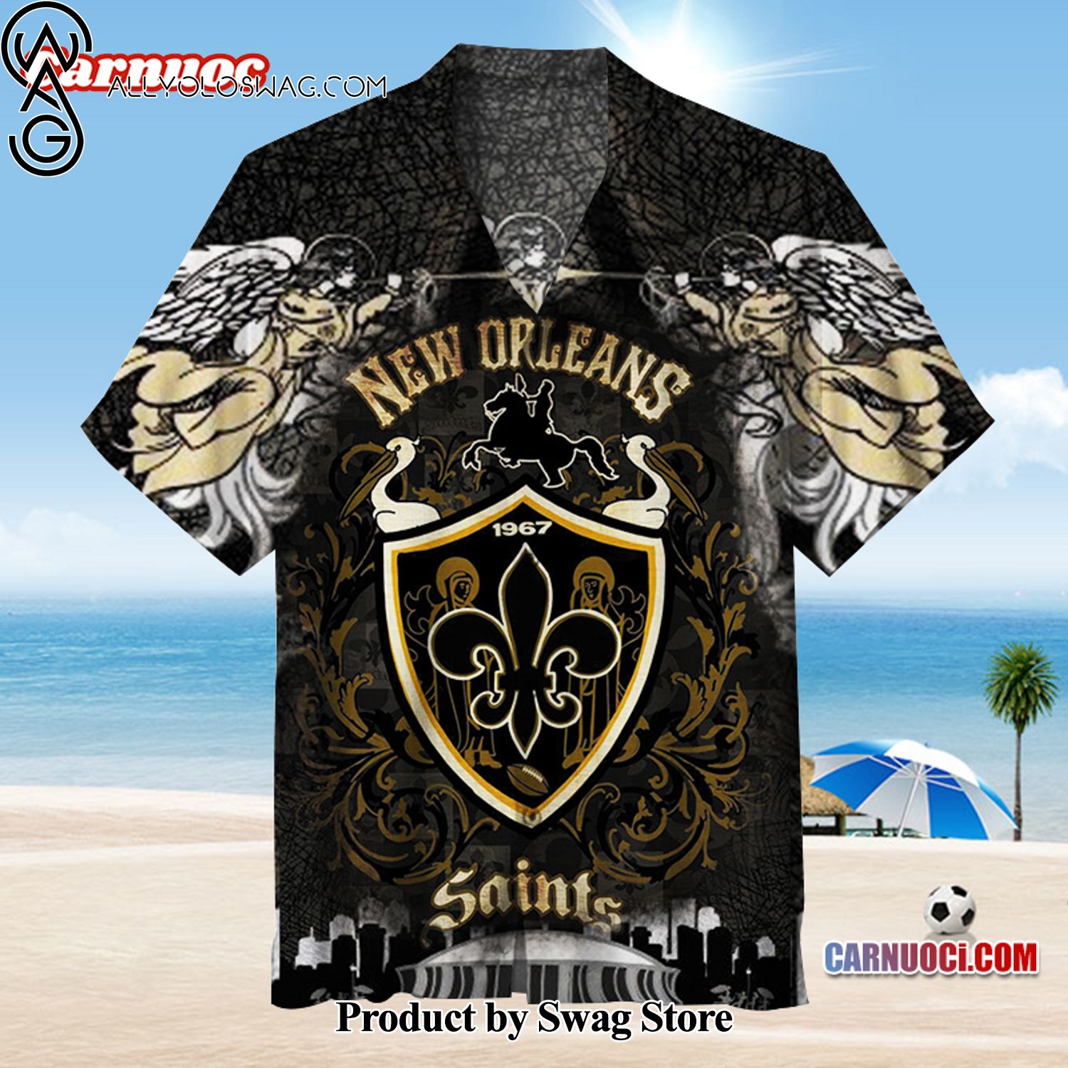 New Orleans Saints Collectible Hawaiian Shirt