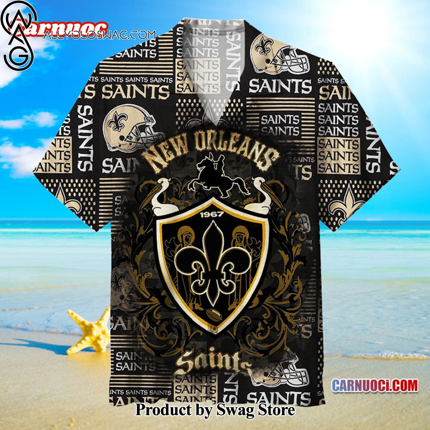 New Orleans Saints Music Festival Hawaiian Shirt