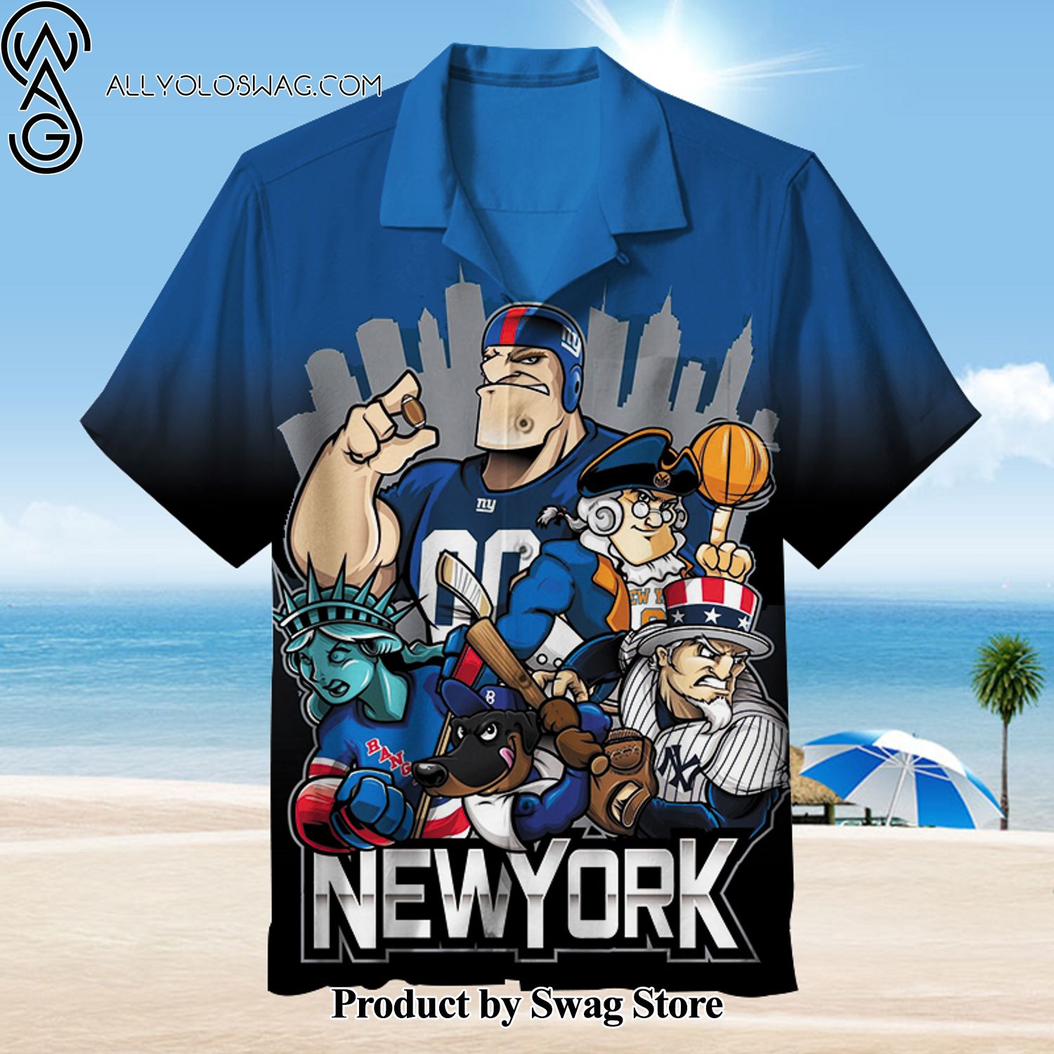 New York Giants Affordable Hawaiian Shirt