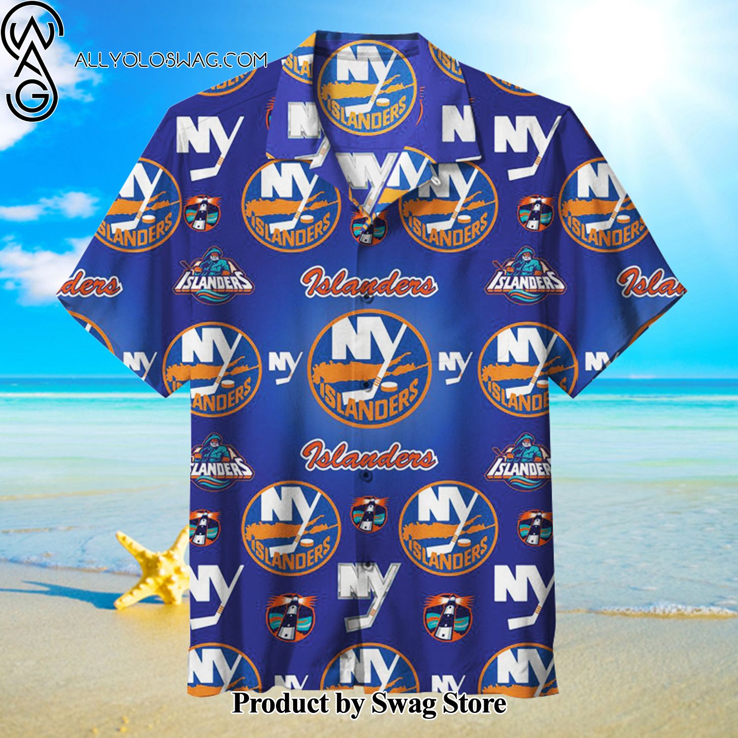 New York Islanders High-Quality Hawaiian Shirt