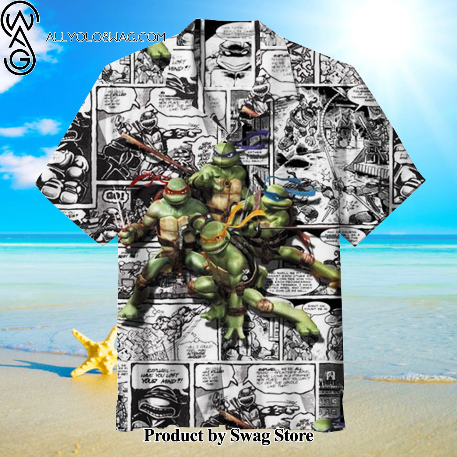 Ninja Turtles Birthday Bash Hawaiian Shirt