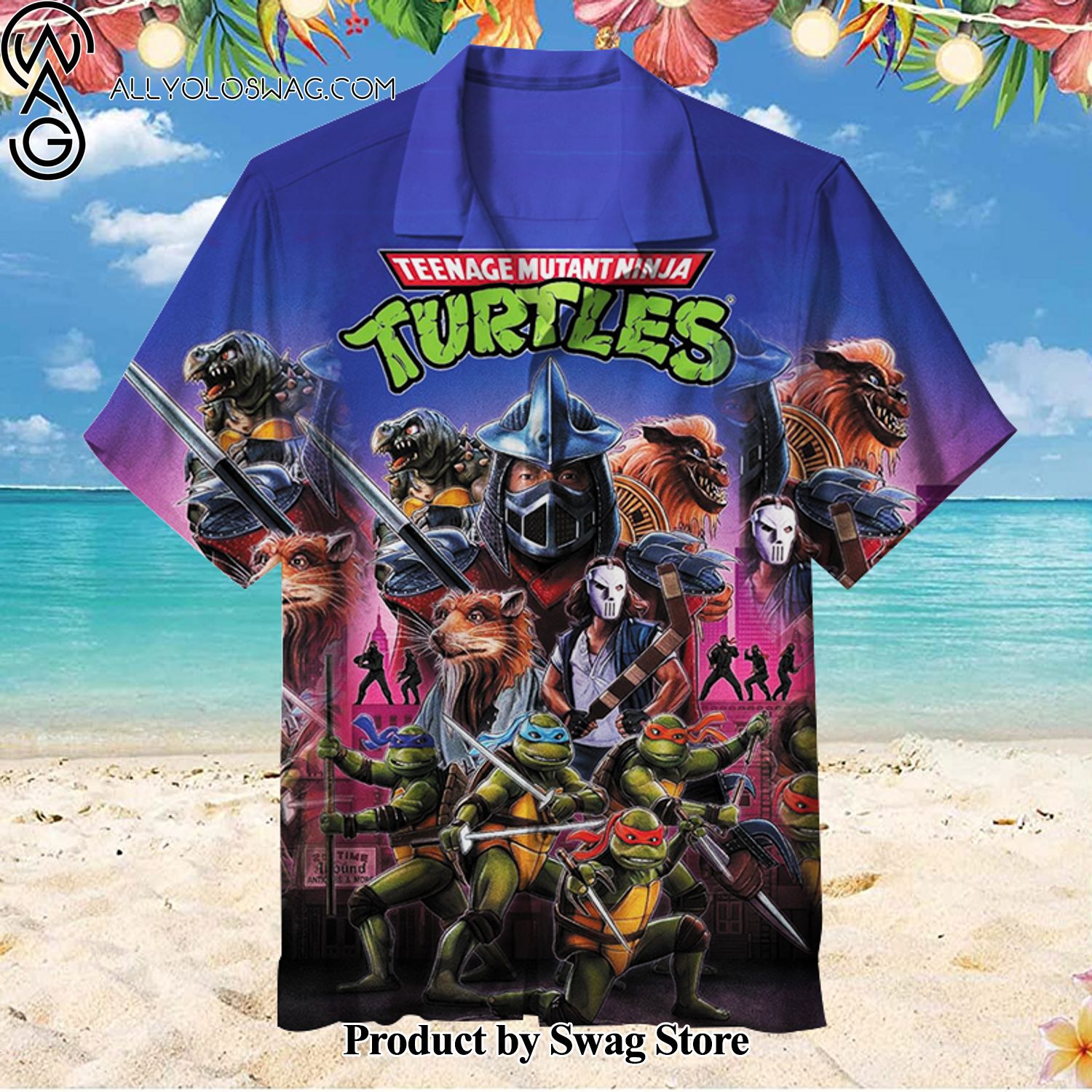 Ninja Turtles TMNT High-Quality Hawaiian Shirt