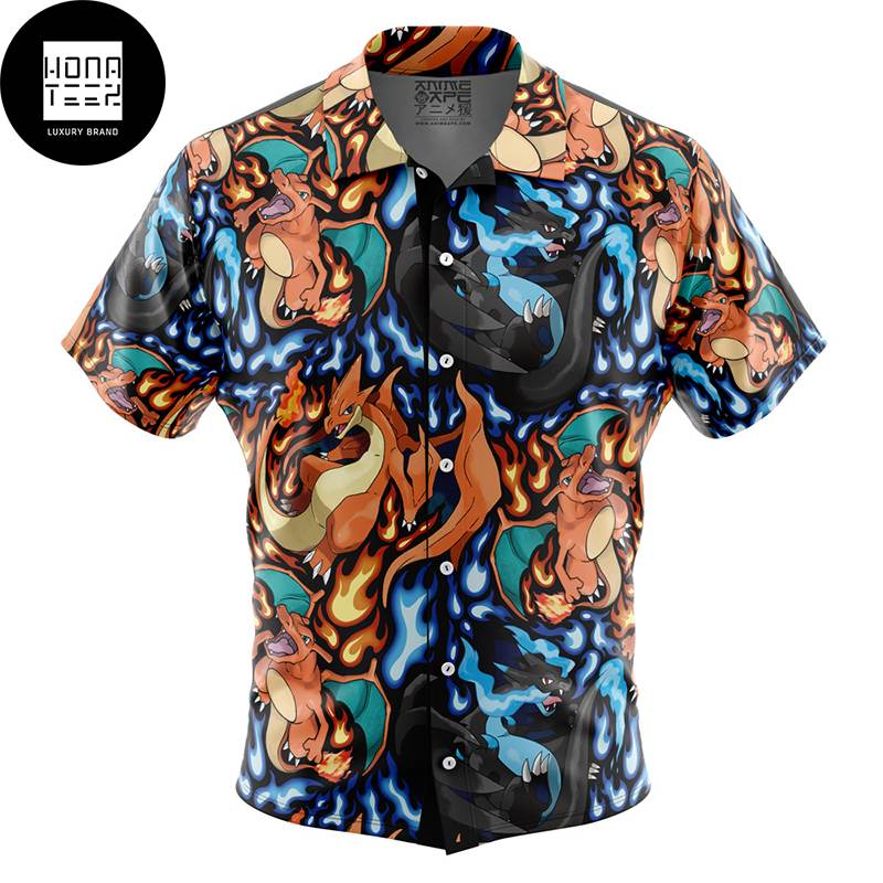 Pokemon Charizard Mega Evolution 2024 Trending Hawaiian Shirt