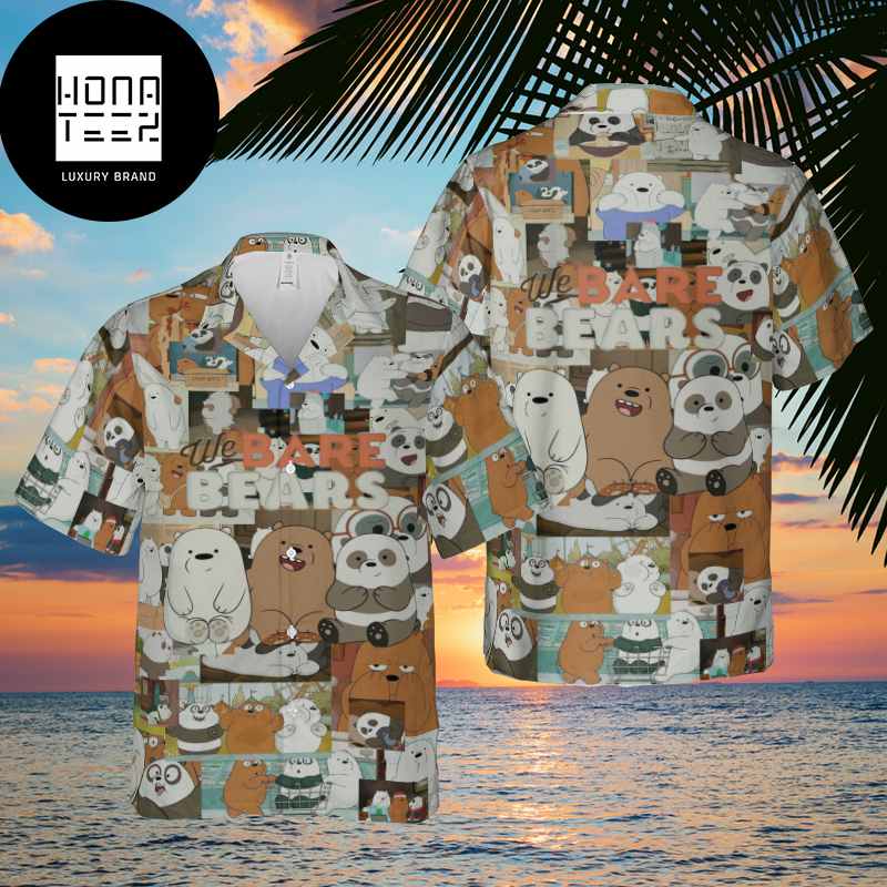 We Bare Bears Cute Photos 2024 Trendy Hawaiian Shirt