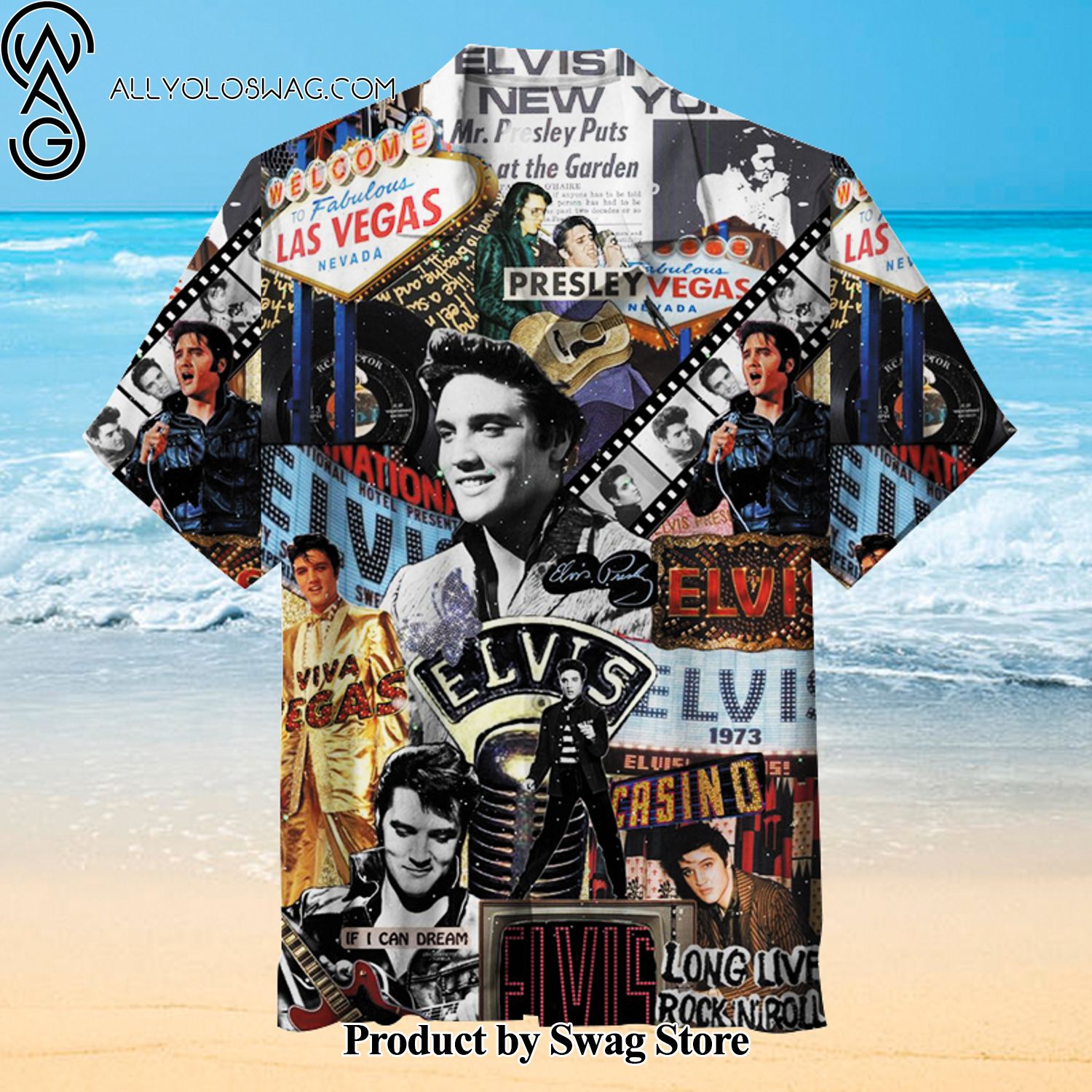 Elvis Presley Beach Holiday Hawaiian Shirt