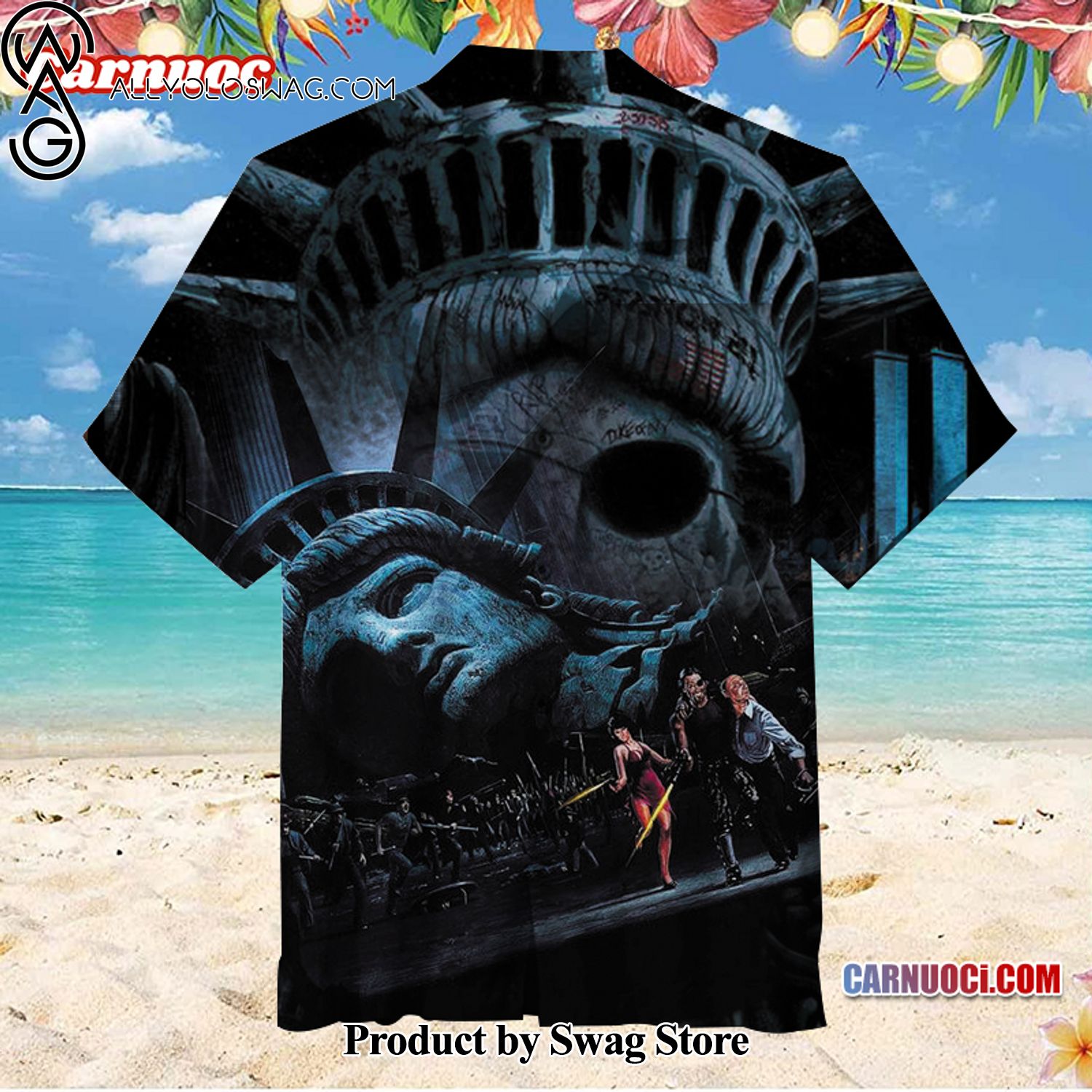 Escape from New York Custom Design Hawaiian Shirt