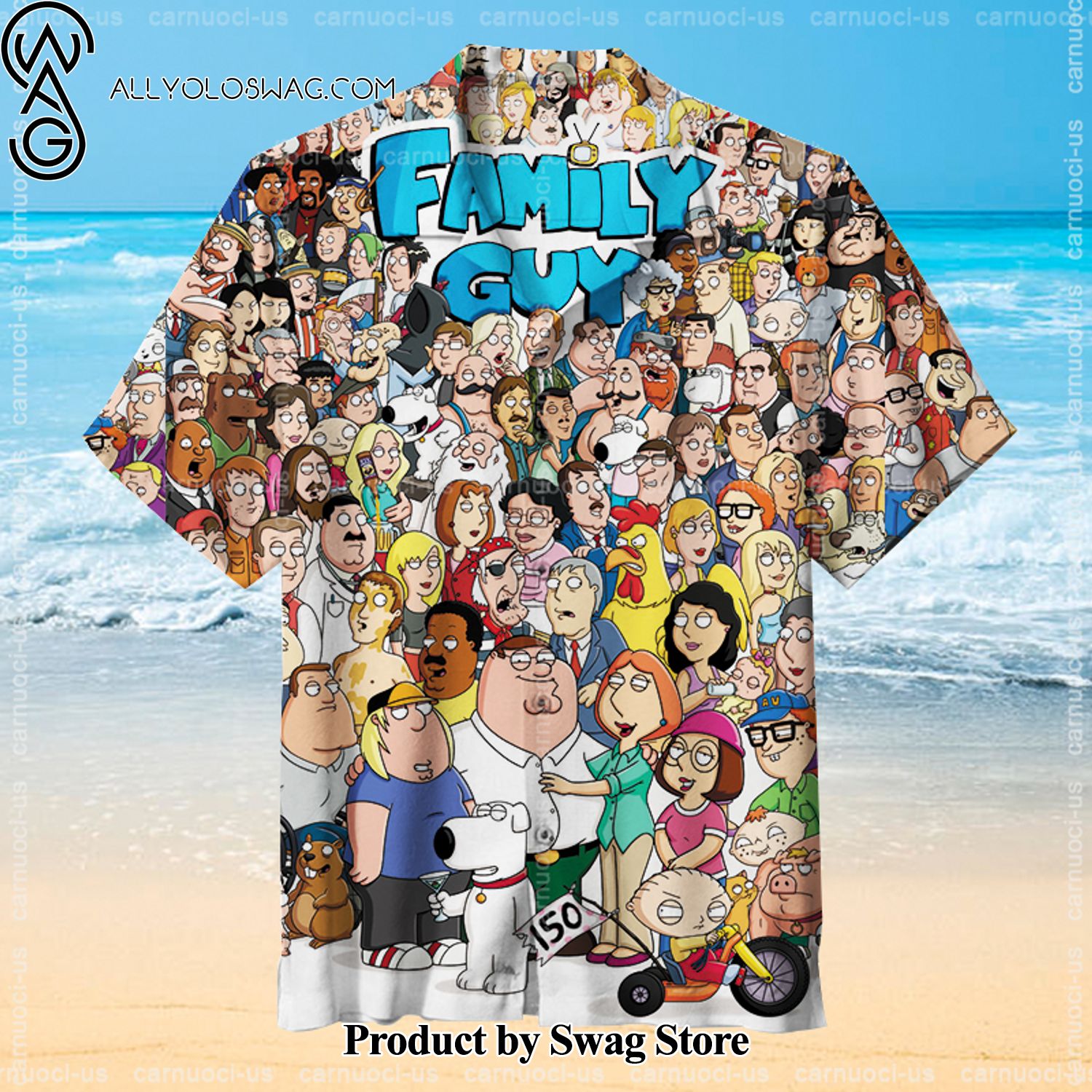 Family Guy Date Night Hawaiian Shirt