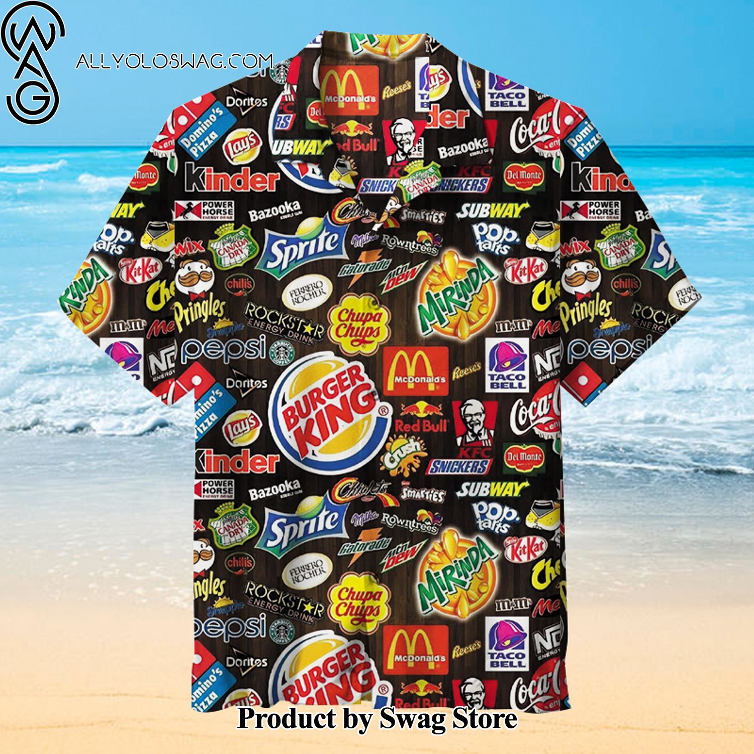 Fast food and snacks Road Trip Hawaiian Shirt